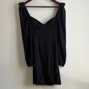 Wilfred Novella Black Mini Dress